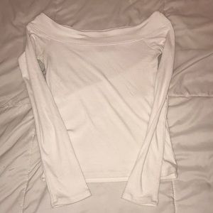 White off the shoulder top